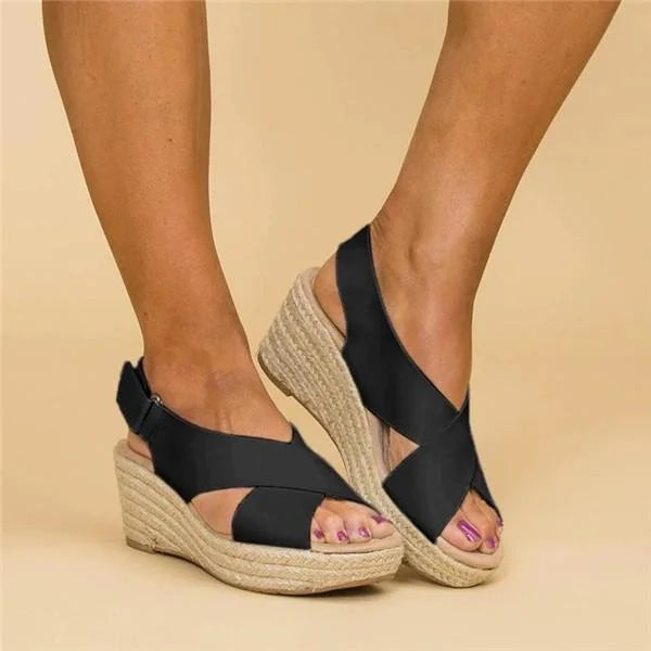 Lauren Women's Espadrille Wedge Sandals 7
