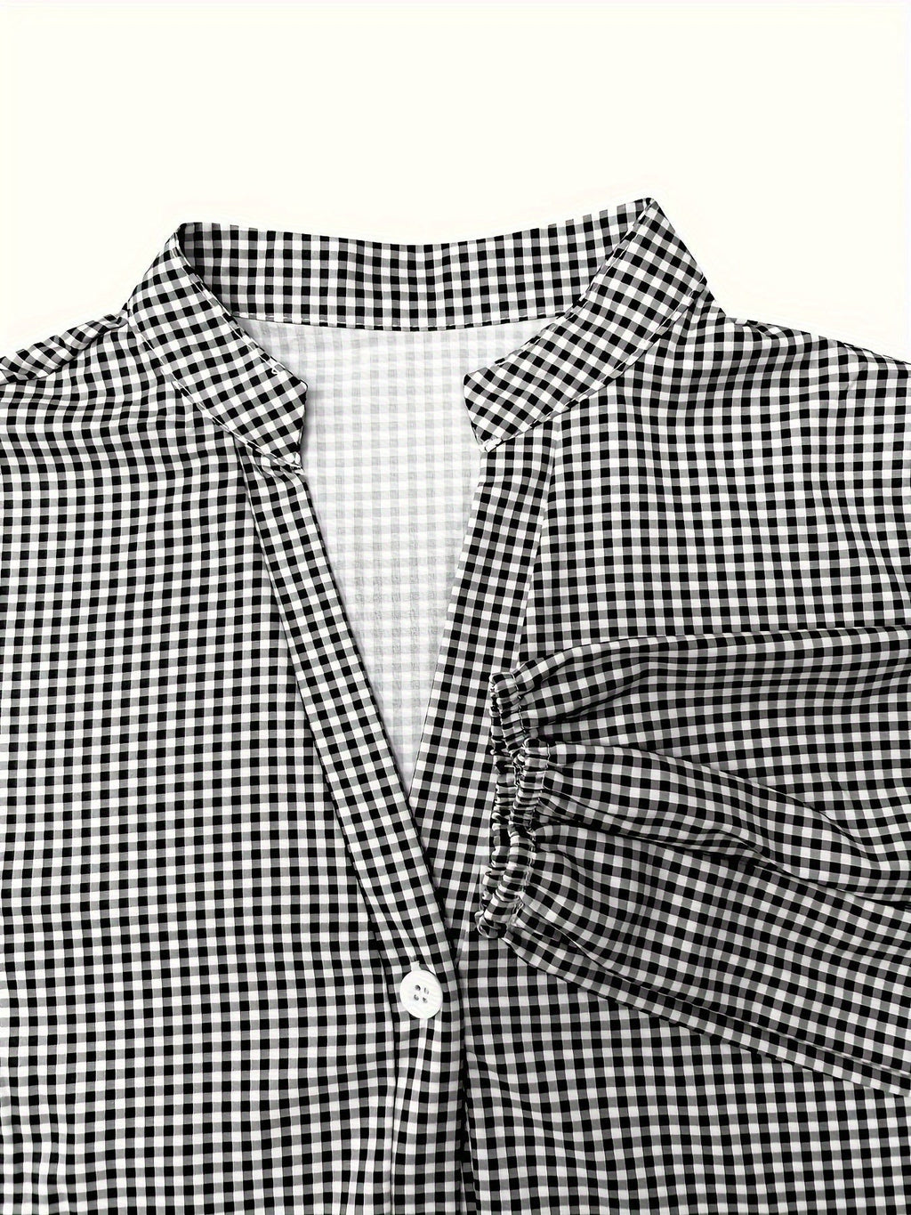 Gingham Tiered Mini Dress