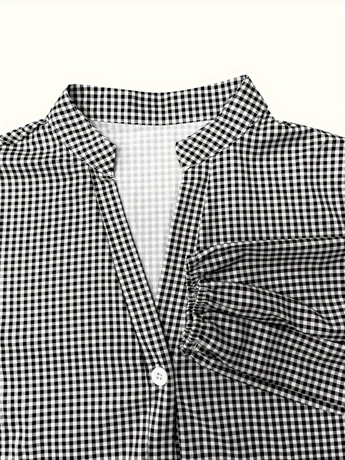 Gingham Tiered Mini Dress