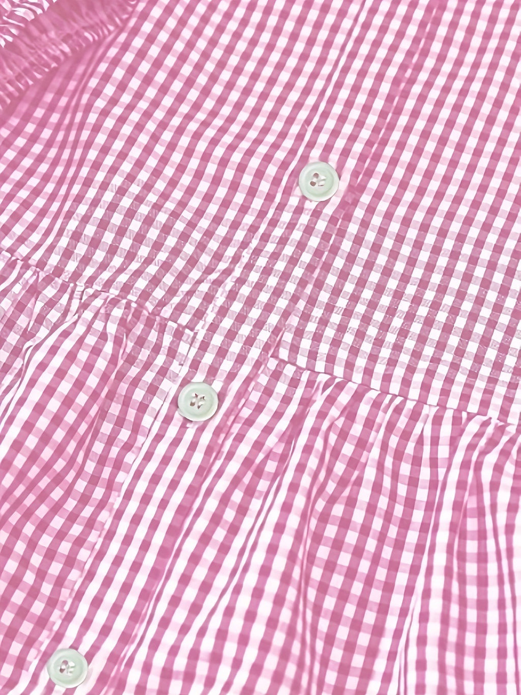 Gingham Tiered Mini Dress
