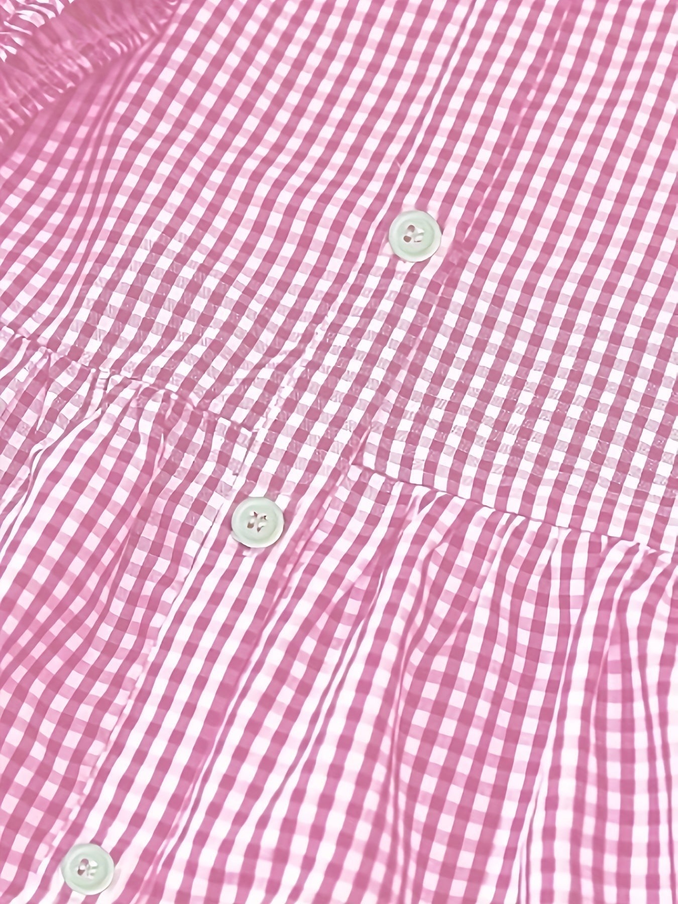 Gingham Tiered Mini Dress