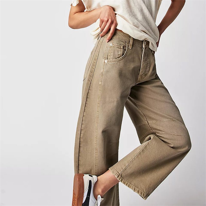 Women's High-Waisted Wide-Leg Jeans
