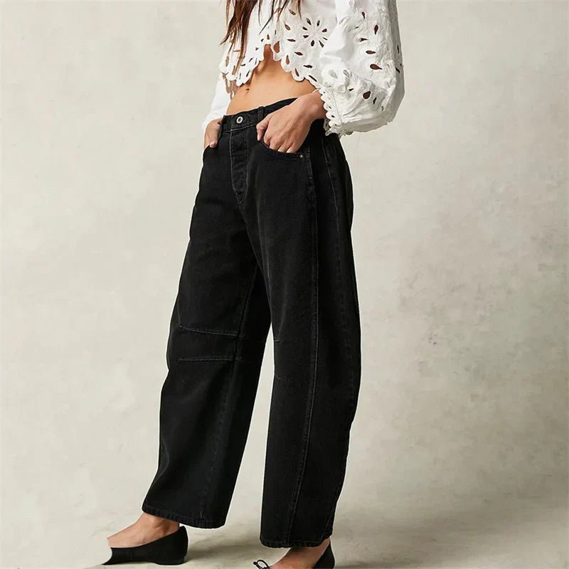 Women's High-Waisted Wide-Leg Jeans