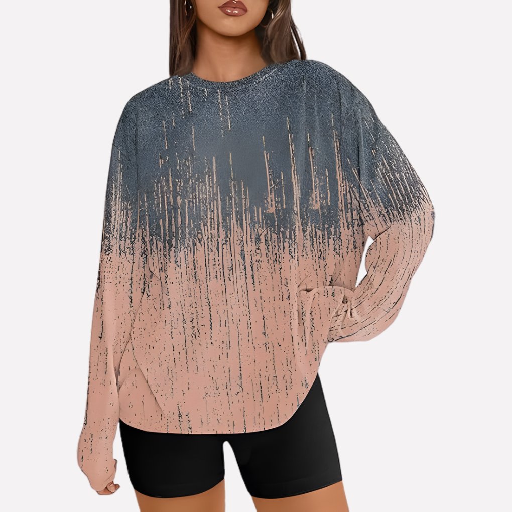 Women's Oversized Crewneck Sweatshirt - Boho block