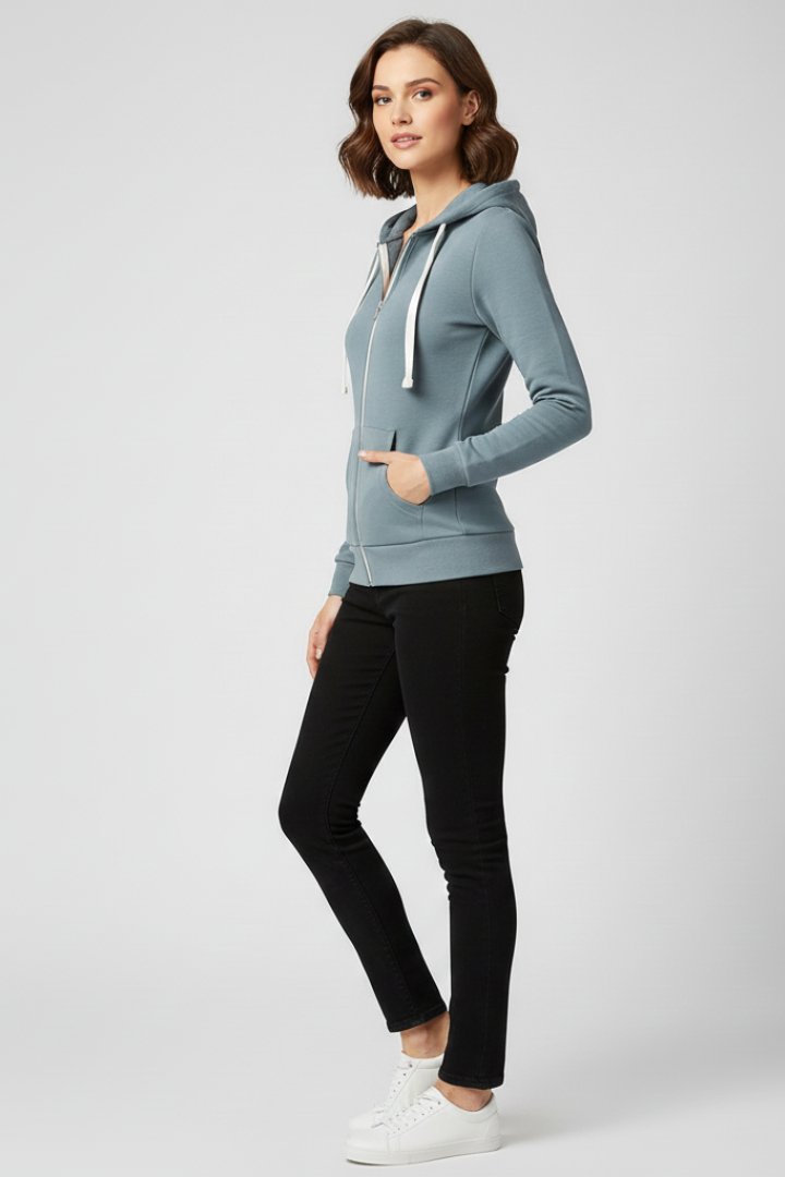 Women's Slim Zip-Up Hoodie