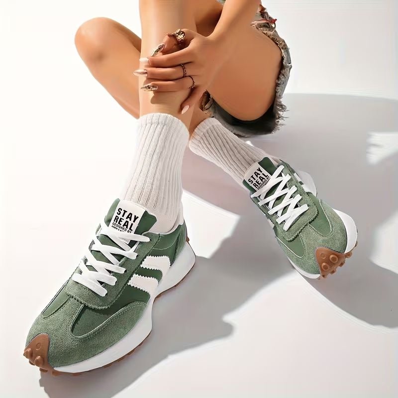 Women's Striped Platform Sneakers
