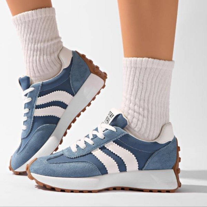 Women's Striped Platform Sneakers