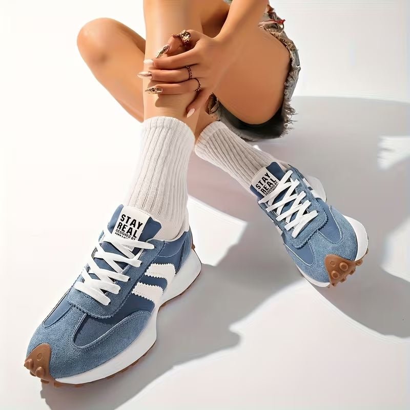 Women's Striped Platform Sneakers