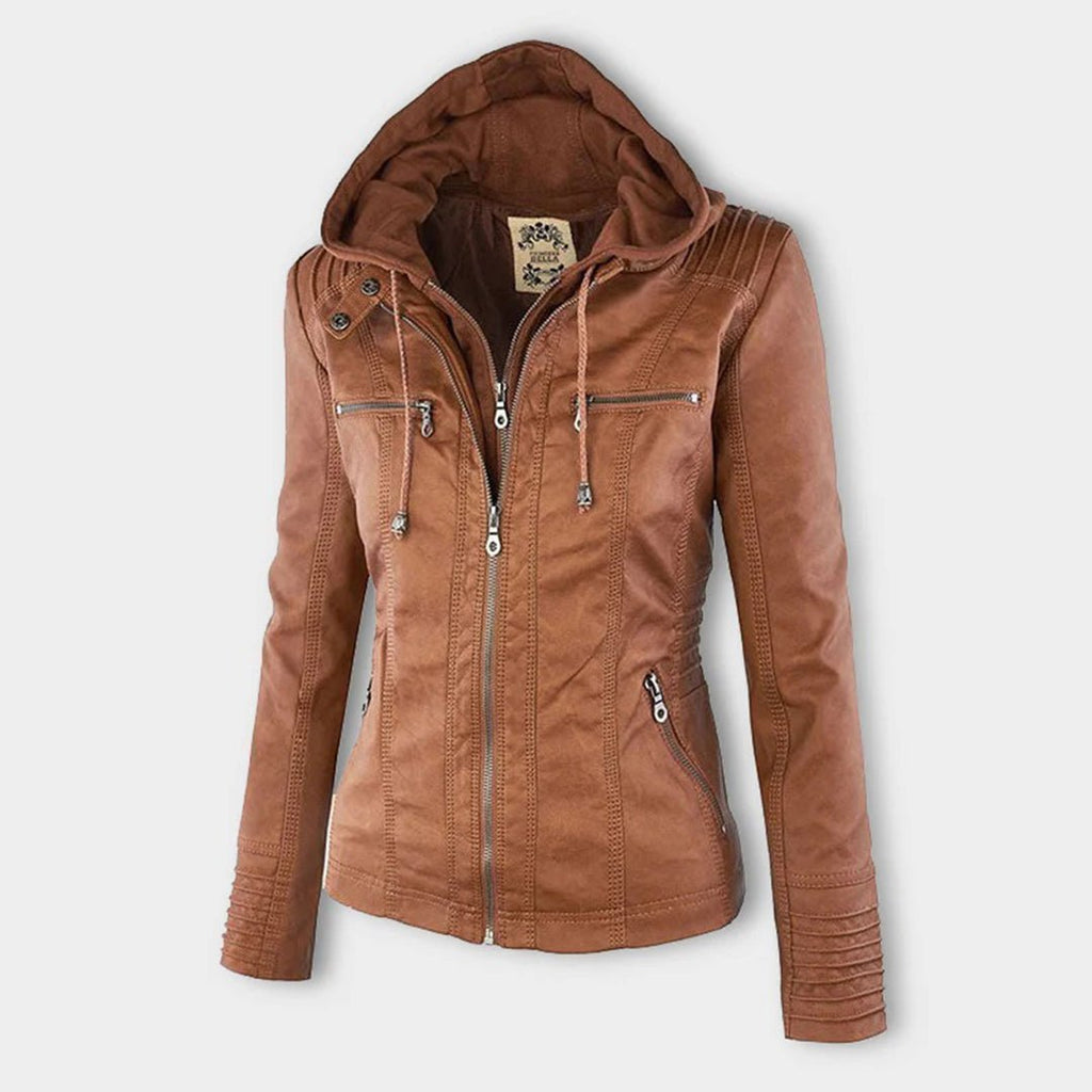 Women's Faux Leather Moto Jacket
