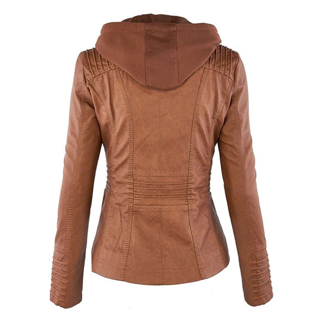 Women's Faux Leather Moto Jacket