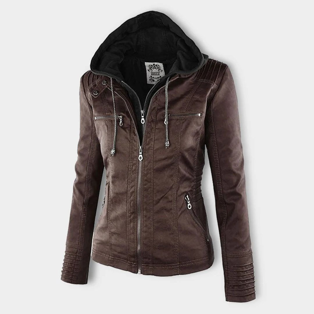 Women's Faux Leather Moto Jacket