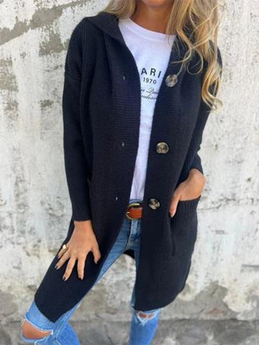 Women's Knit Cardigan - Black