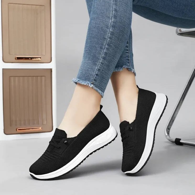 Women's Slip-On Knit Platform Sneakers
