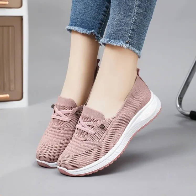 Women's Slip-On Knit Platform Sneakers