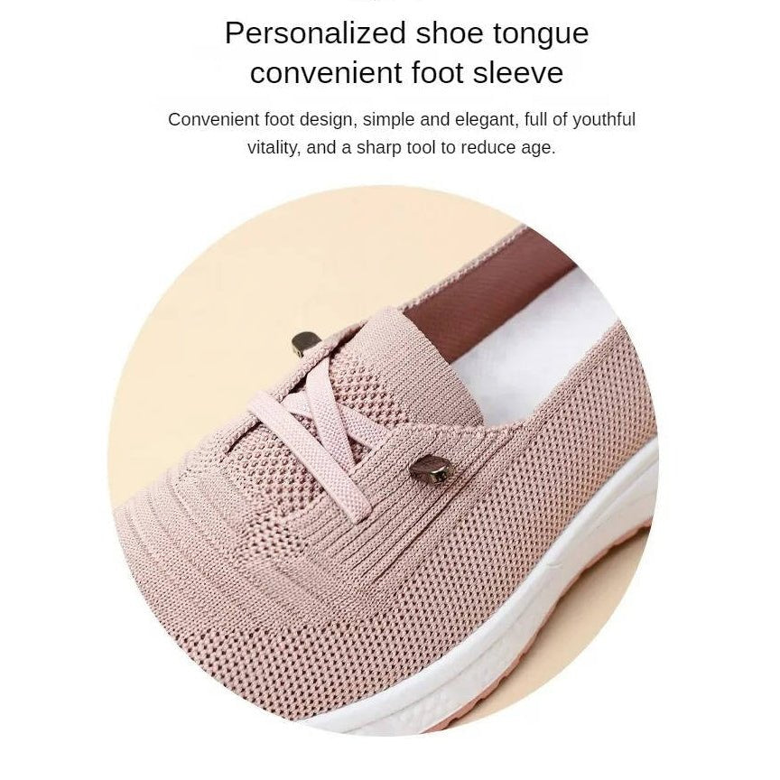 Women's Slip-On Knit Platform Sneakers