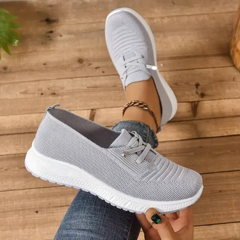 Women's Slip-On Knit Platform Sneakers