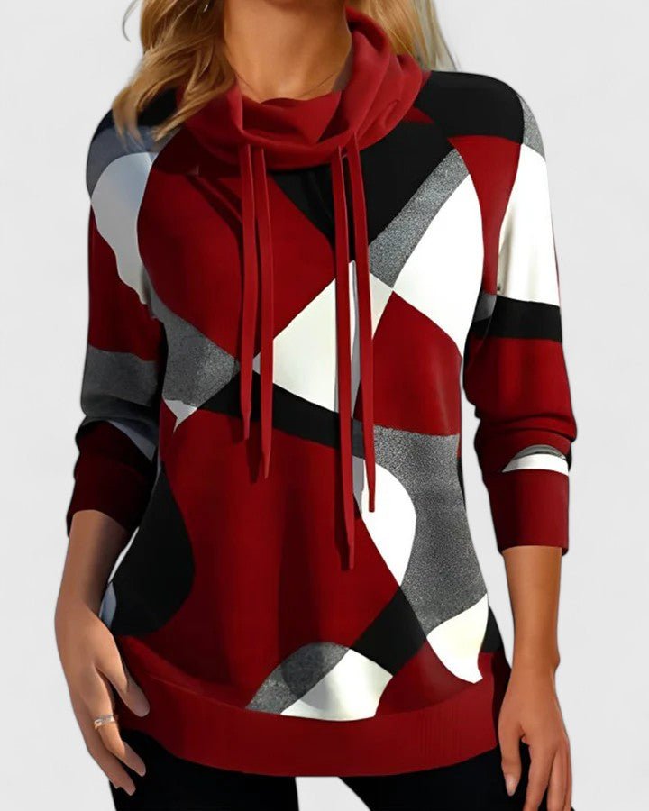 Women's Tunic Sweatshirt - Red