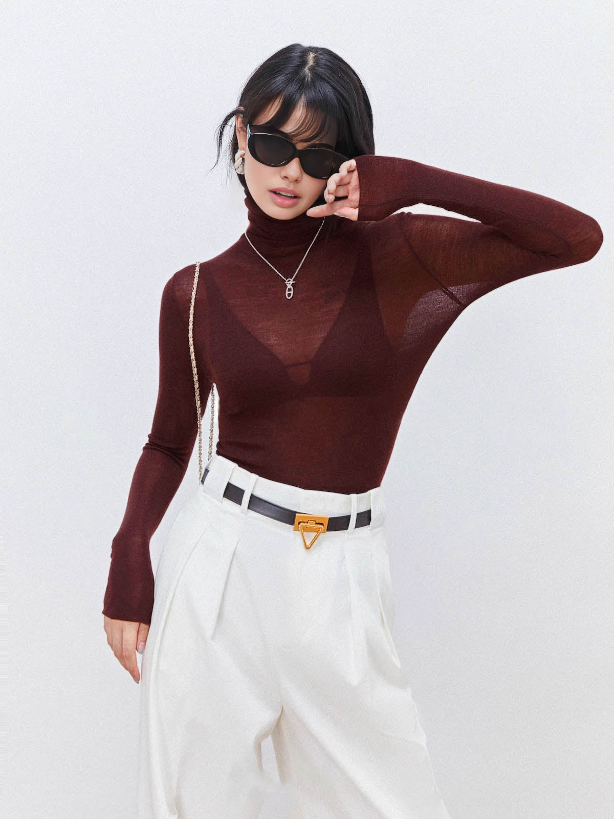 Louisa Women's Ribbed Turtleneck 8