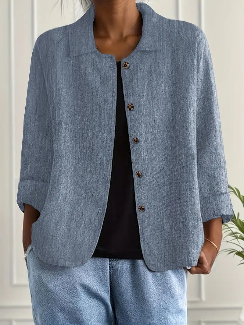 Lucy Women's Linen Blazer 4