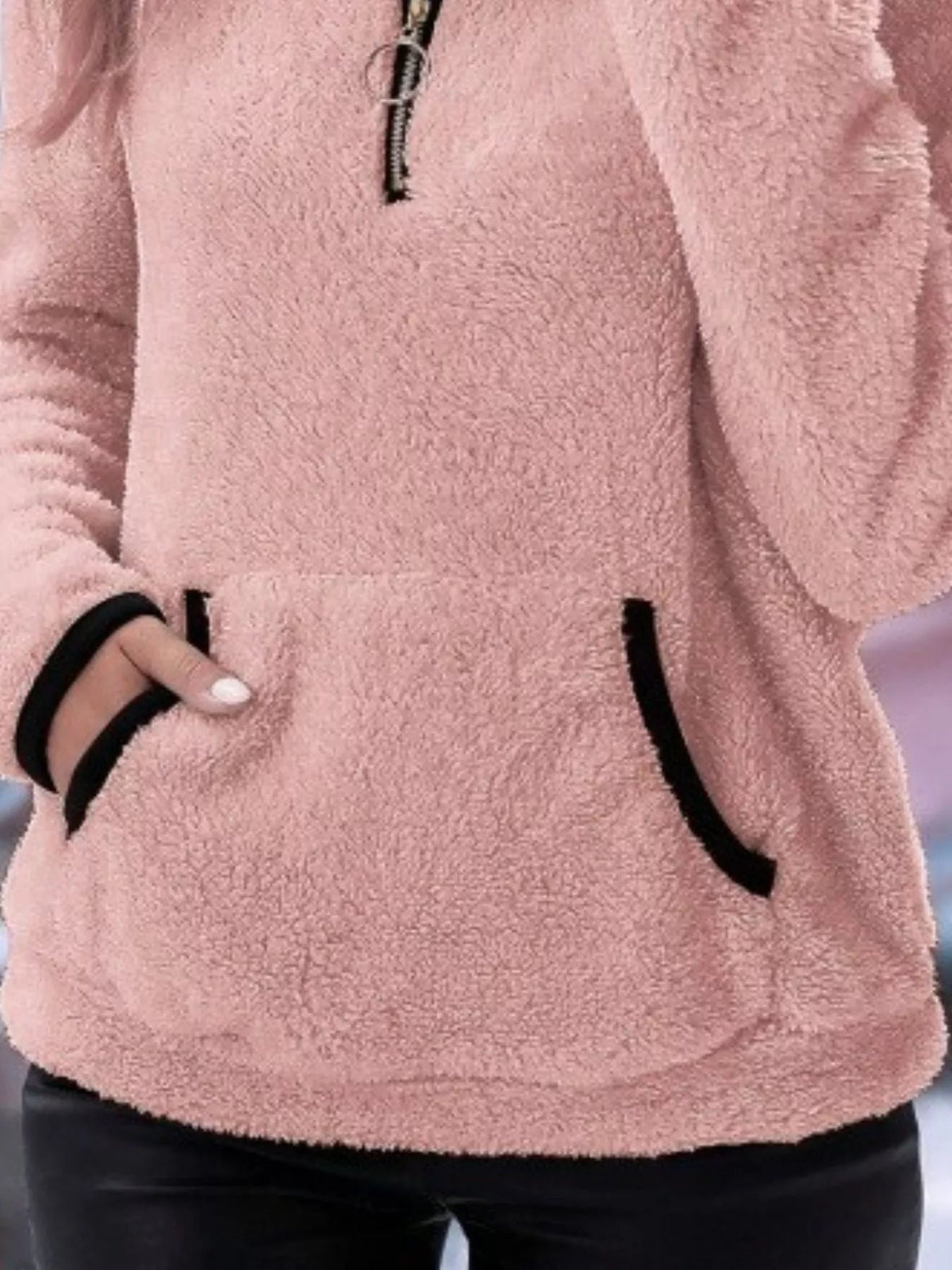 Women's Sherpa Fleece Quarter-Zip Pullover