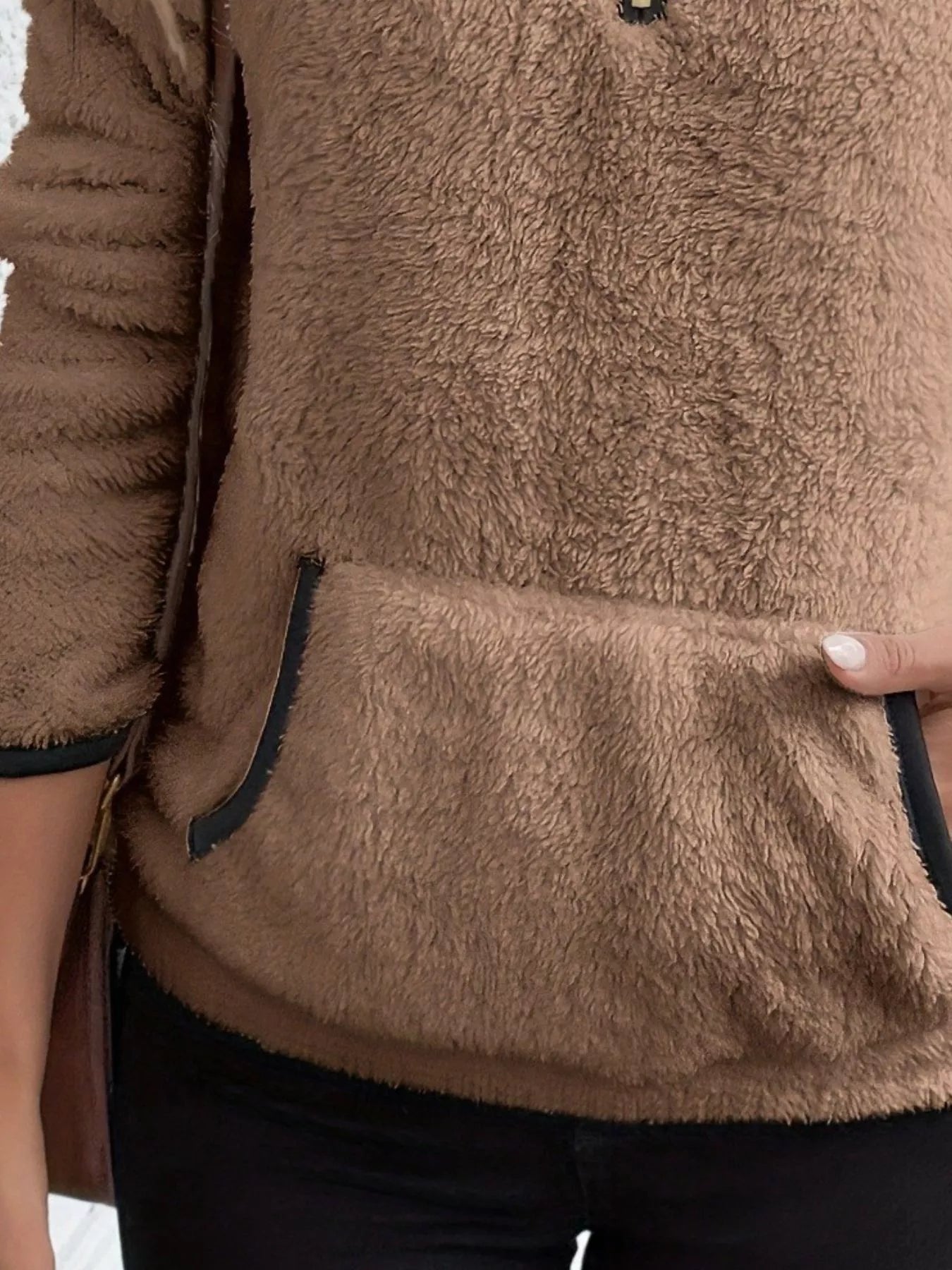 Women's Sherpa Fleece Quarter-Zip Pullover