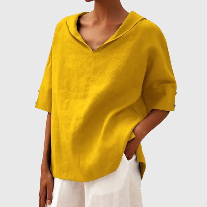 Women's Oversized Blouse - Yellow
