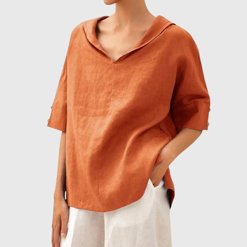 Women's Oversized Blouse - Orange