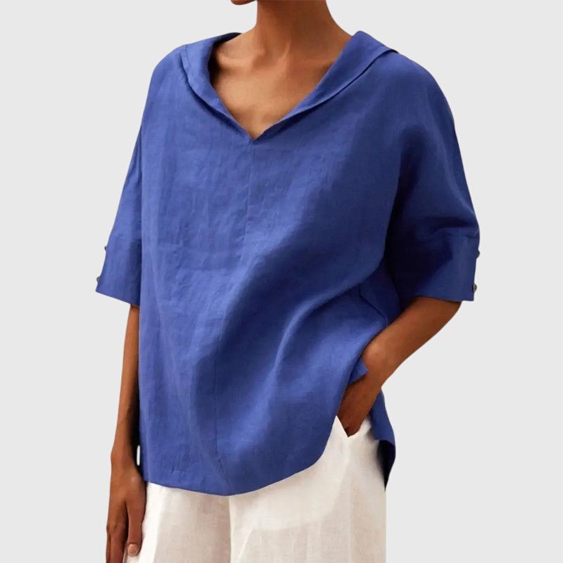 Women's Oversized Blouse - Blue