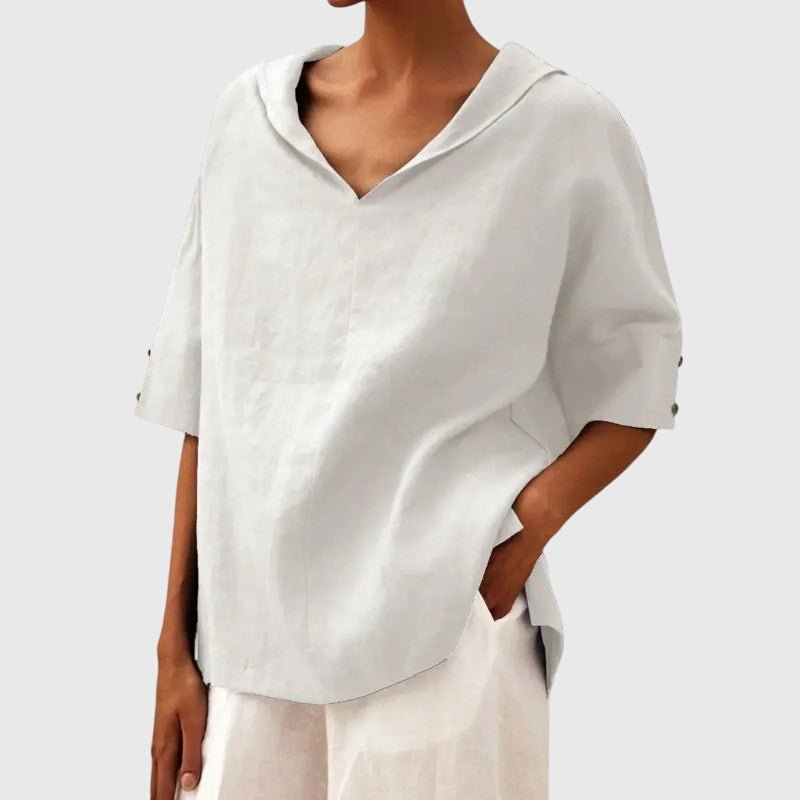 Women's Oversized Blouse - White