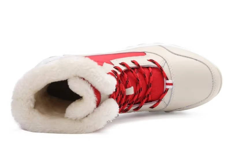 Women's Faux Leather Ankle Snow Boots