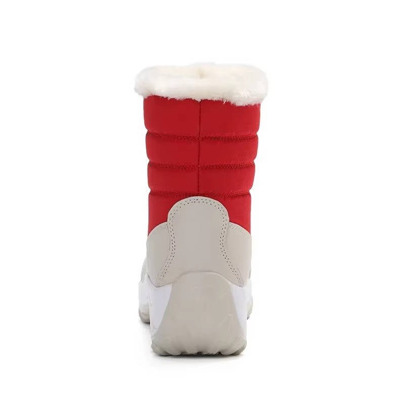 Women's Faux Leather Ankle Snow Boots