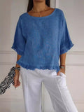 Women's Oversized Blouse - Blue