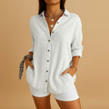 Women's Oversized Blouse - White