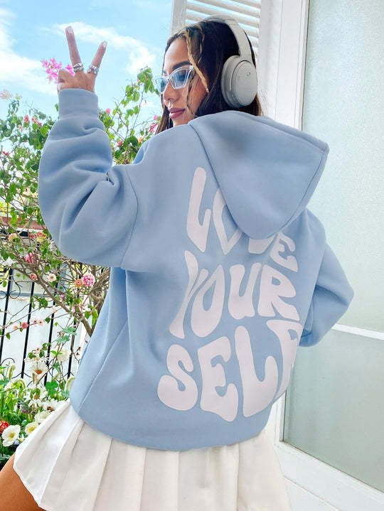 Women's Oversized Hoodie - Blue