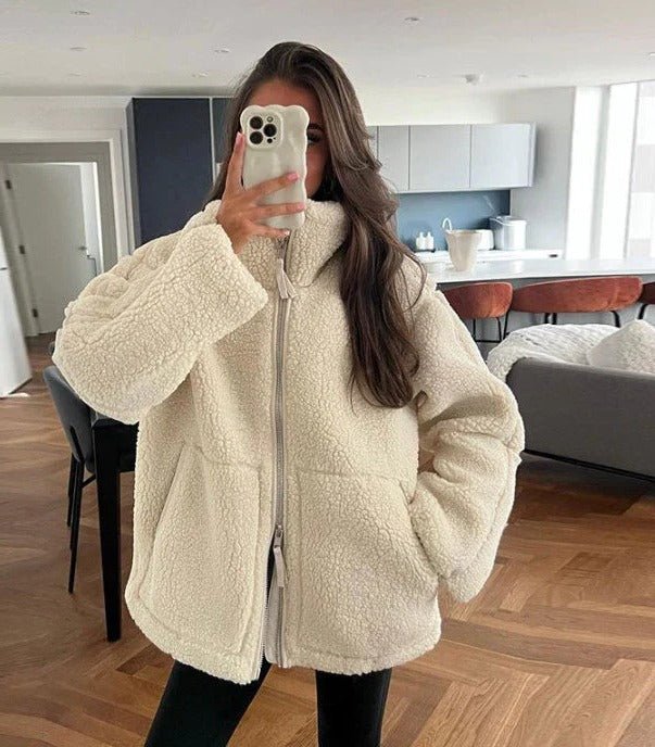 Women's Oversized Sherpa Jacket