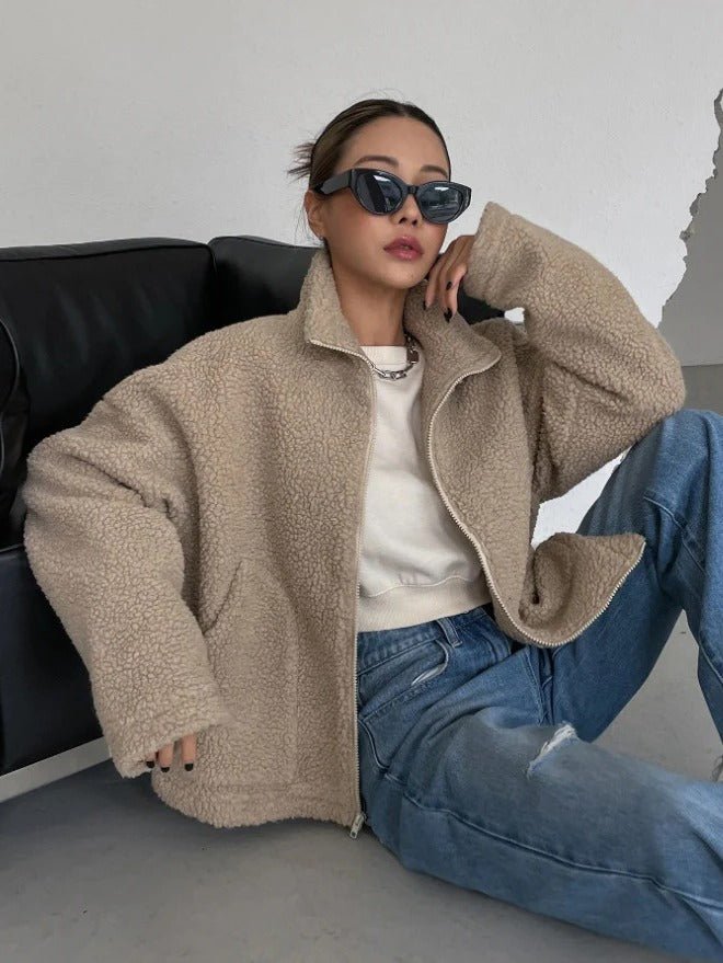 Women's Oversized Sherpa Jacket