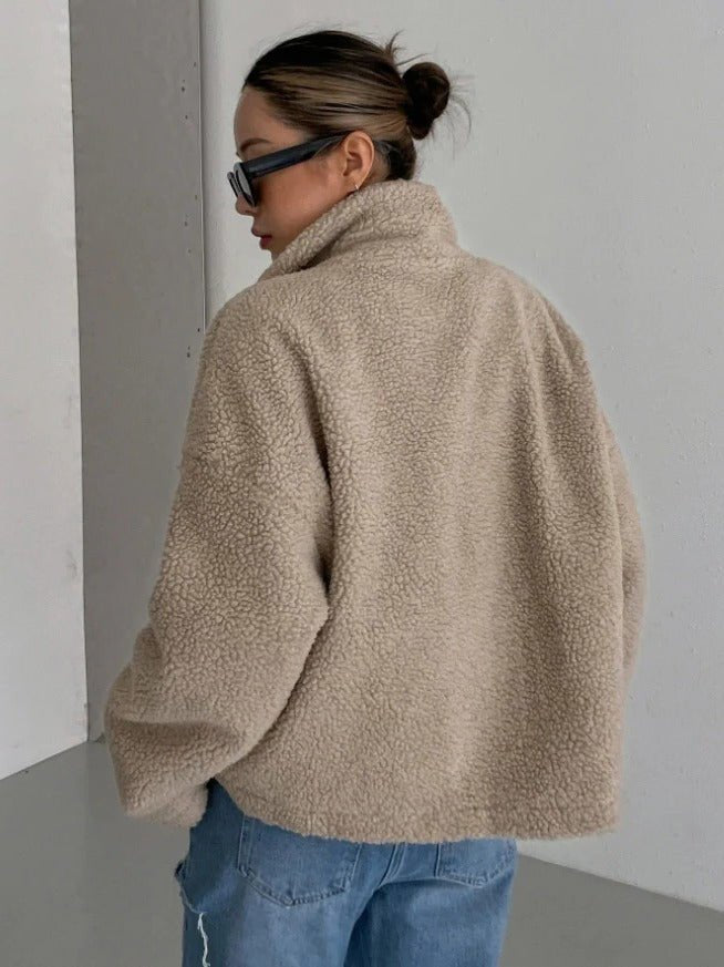 Women's Oversized Sherpa Jacket