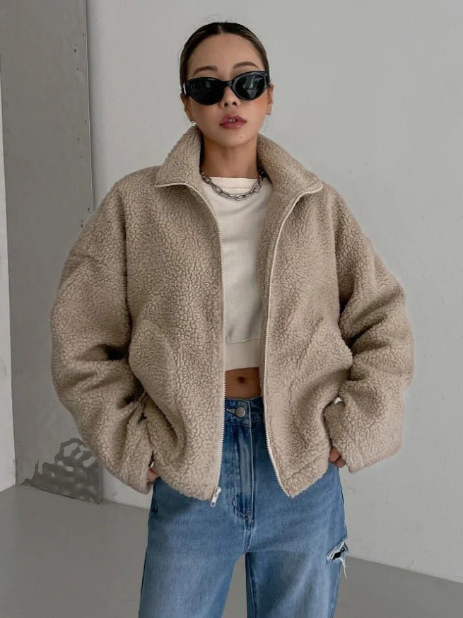 Women's Oversized Sherpa Jacket