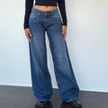Women's Wide-Leg Jeans - Royal Blue