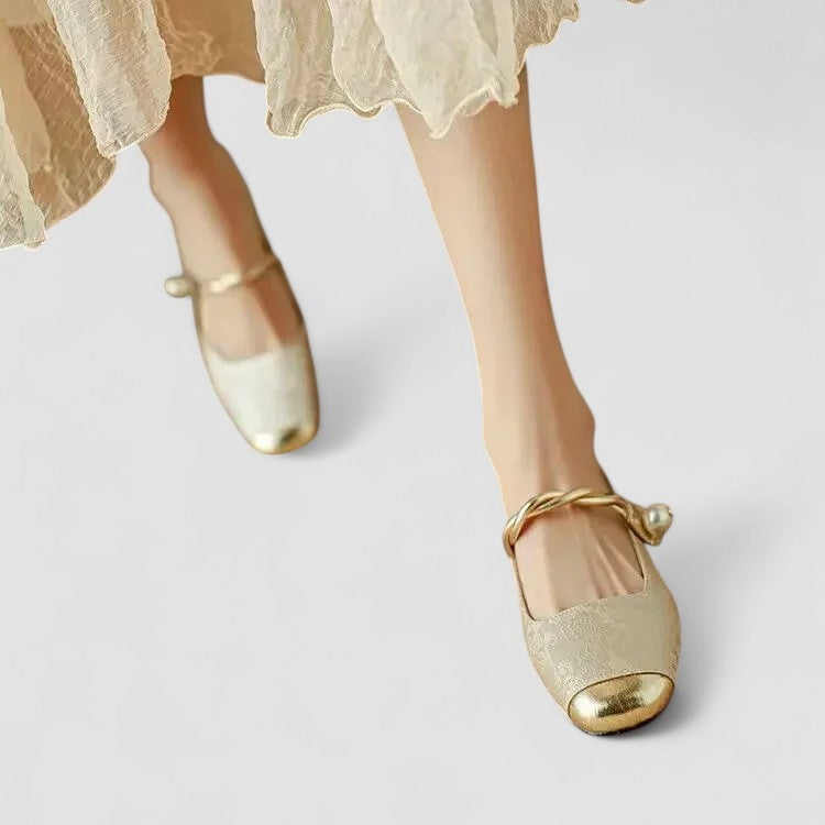Mary Jane Block Heel Pumps