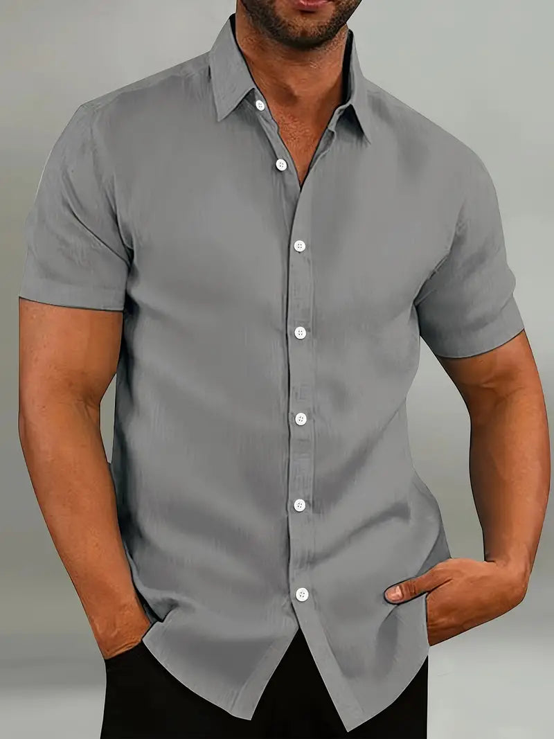 Max Men's Cotton Short Sleeve Shirt 5