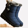 Mid Calf Winter Snow Boots - Blue
