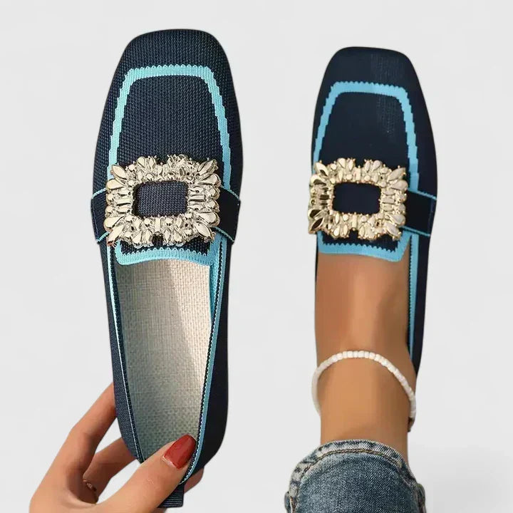 Molly Women's Embroidered Canvas Loafers 1