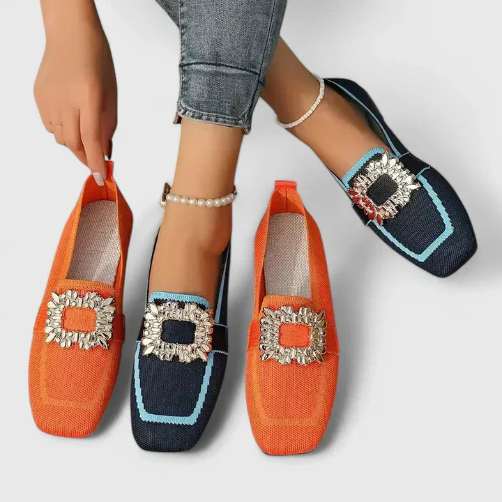 Molly Women's Embroidered Canvas Loafers 2