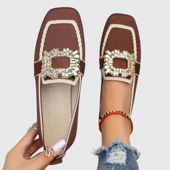 Molly Women's Embroidered Canvas Loafers 5
