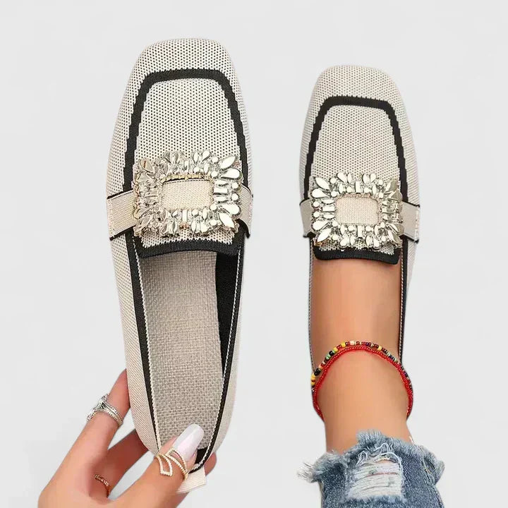 Molly Women's Embroidered Canvas Loafers 6