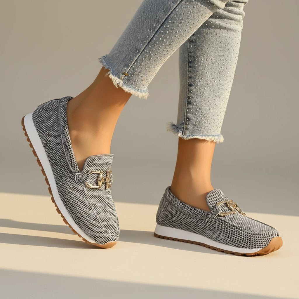 Women's Knit Mesh Slip-On Loafers