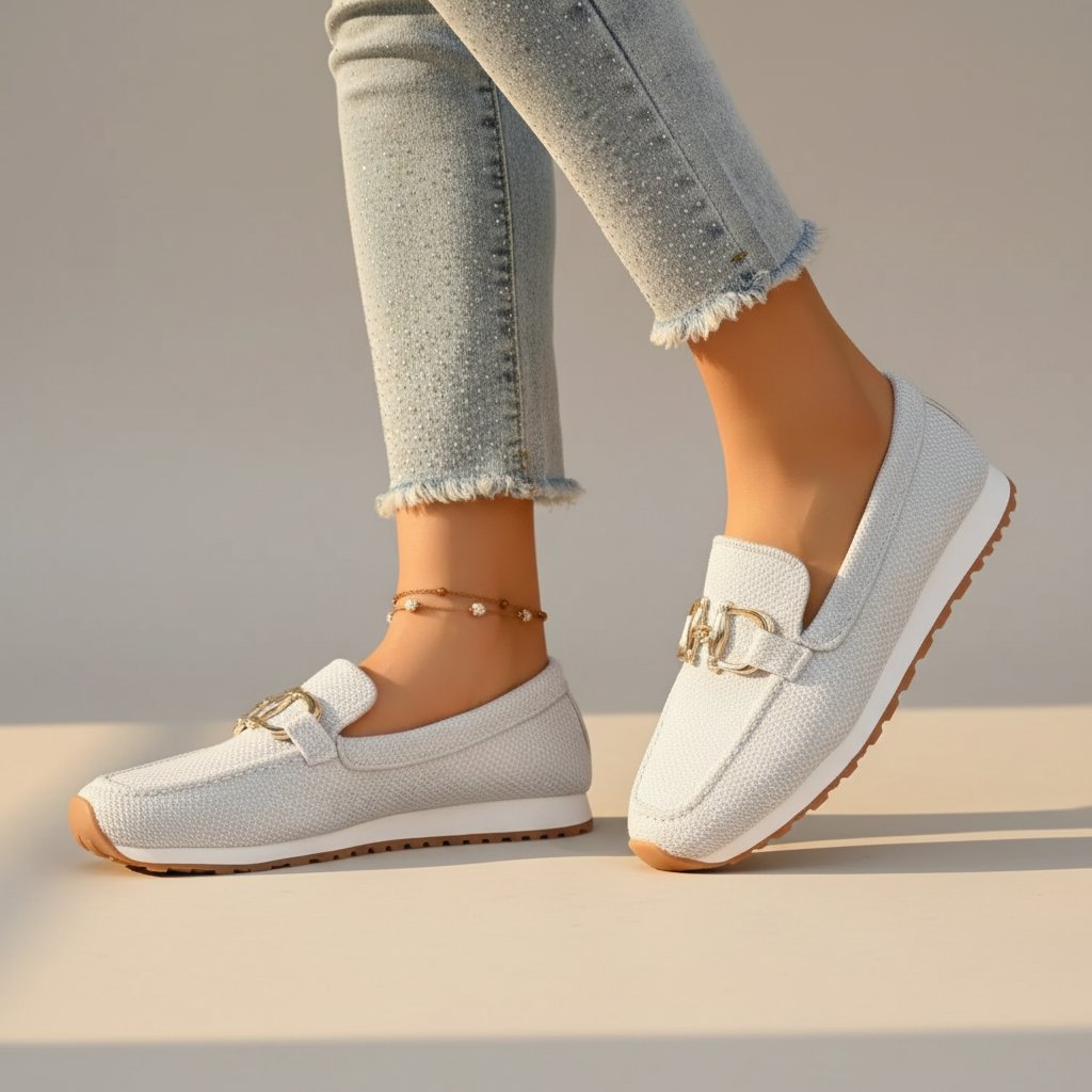 Women's Knit Mesh Slip-On Loafers