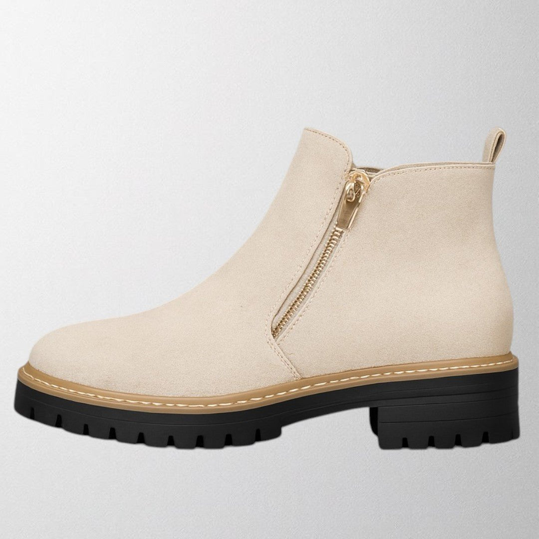 Women's Suede Chelsea Boots - Ivory