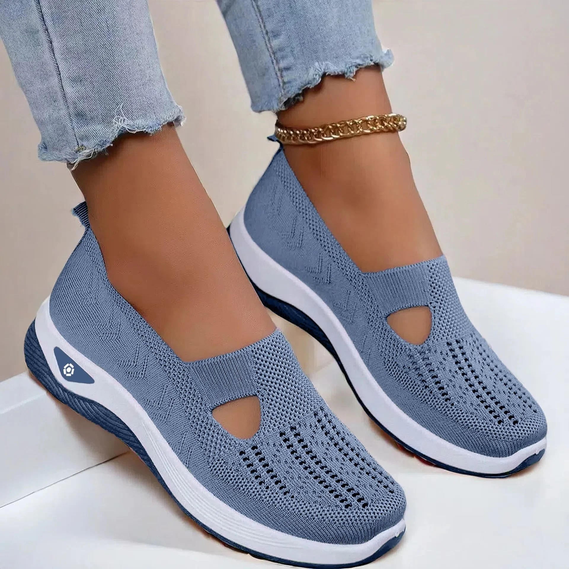 Natalie Women's Knit Slip On Sneakers 10